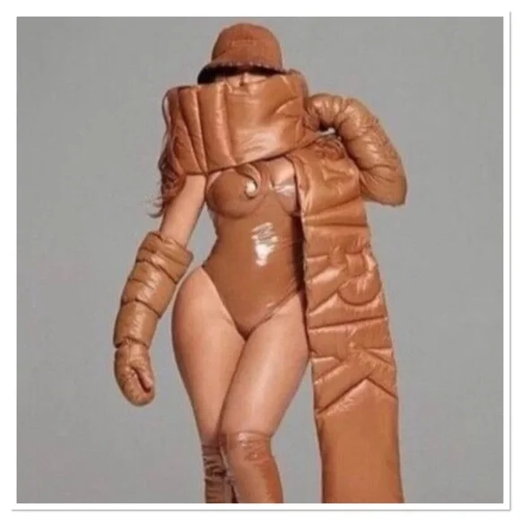 Ivy Park Adidas Beyoncé Padded Scarf Brown OS NWT - Picture 1 of 5